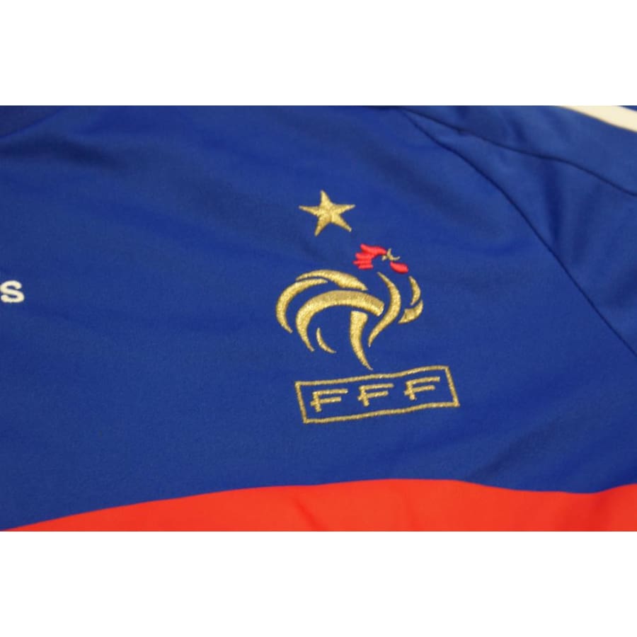 Maillot de foot rétro domicile Equipe de France N°67 GROS 2008-2009 - Adidas - Equipe de France