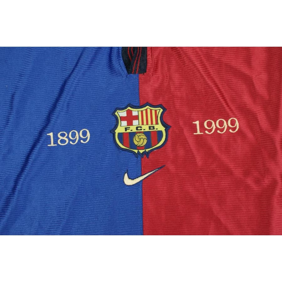 Maillot de foot rétro domicile FC Barcelone 1999-2000 - Nike - Barcelone