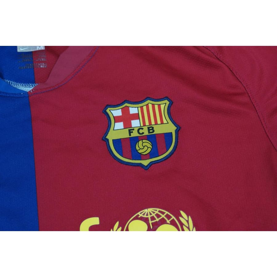 Maillot de foot rétro domicile FC Barcelone 2008-2009 - Nike - Barcelone