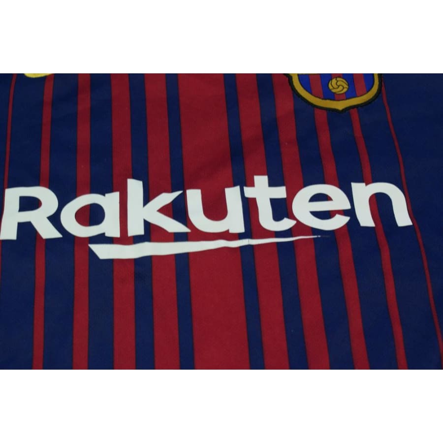 Maillot de foot rétro domicile FC Barcelone N°10 MESSI 2017-2018 - Nike - Barcelone