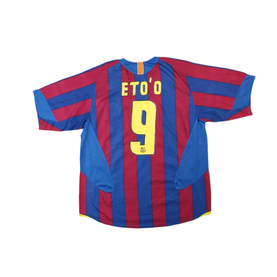 Maillot de foot rétro domicile FC Barcelone N°9 ETO’O 2005-2006 - Nike - Barcelone