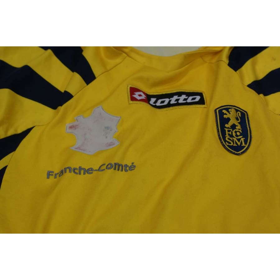 Maillot de foot rétro domicile FC Sochaux-Montbéliard N°13 BRECHET 2007-2008 - Lotto - FC Sochaux-Montbéliard