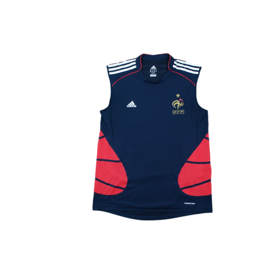 Maillot de foot rétro entraînement Equipe de France 2010-2011 - Adidas - Equipe de France