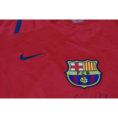 Maillot de foot rétro entraînement FC Barcelone dédicacé années 2000 - Nike - Barcelone