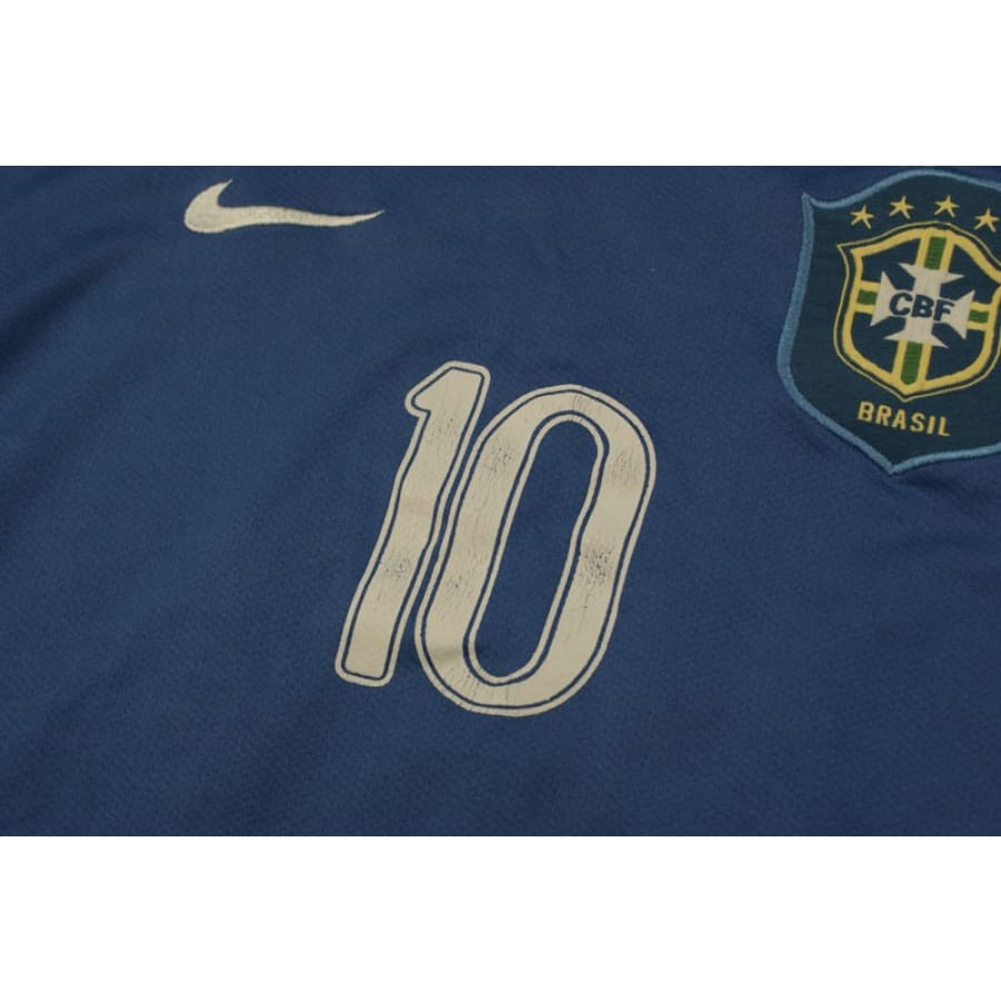 Maillot de foot retro équipe du Brésil n°10 RONALDINHO 2006-2007 - Nike - Brésil