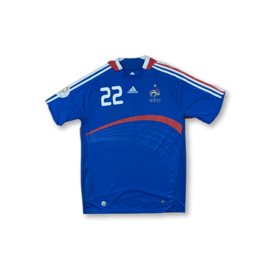 Maillot de foot retro Equipe de France N°22 RIBERY 2008-2009 - Adidas - Equipe de France