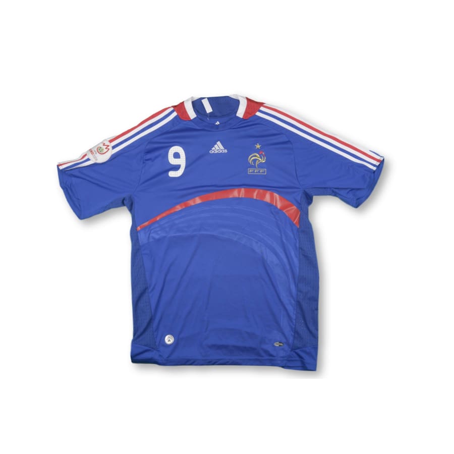 Maillot de foot retro Equipe de France N°9 BENZEMA 2008-2009 - Adidas - Equipe de France