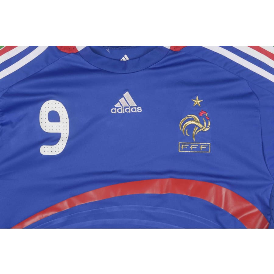 Maillot de foot retro Equipe de France N°9 BENZEMA 2008-2009 - Adidas - Equipe de France