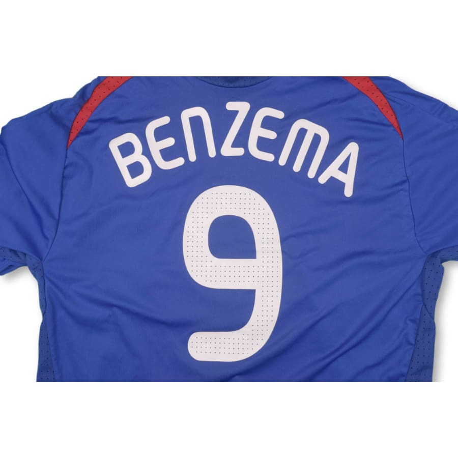 Maillot de foot retro Equipe de France N°9 BENZEMA 2008-2009 - Adidas - Equipe de France