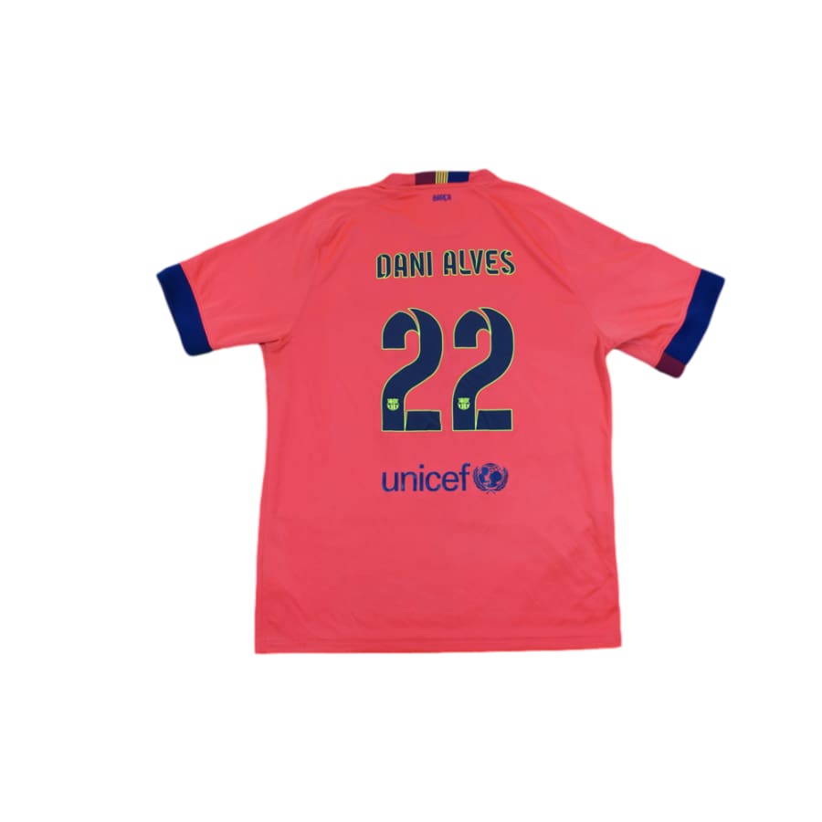 Maillot de foot rétro extérieur FC Barcelone N°22 DANI ALVES 2014-2015 - Nike - Barcelone