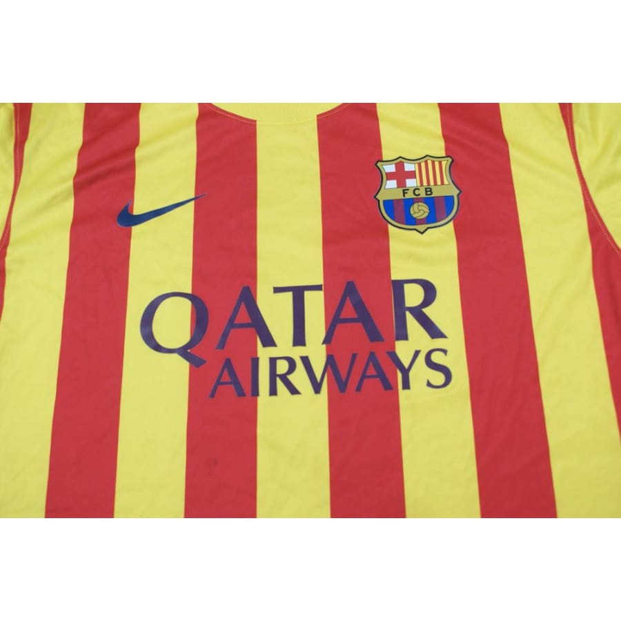 Maillot de foot retro FC Barcelone Quatar Airways 2013-2014 - Nike - Barcelone