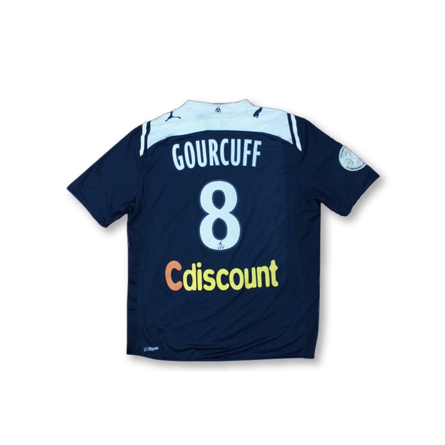 Maillot de foot retro Girondins de Bordeaux dédicacé N°8 GOURCUFF 2009-2010 - Puma - Girondins de Bordeaux