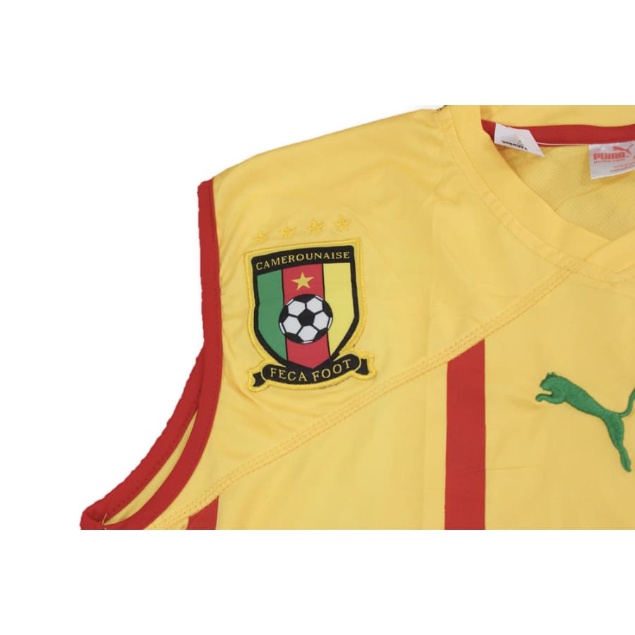 Maillot de foot retro sans manches équipe du Cameroun 2010-2011 - Puma - Cameroun