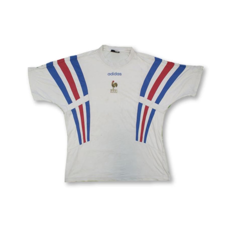 Maillot de foot retro supporter Equipe de France années 1990 - Adidas - Equipe de France