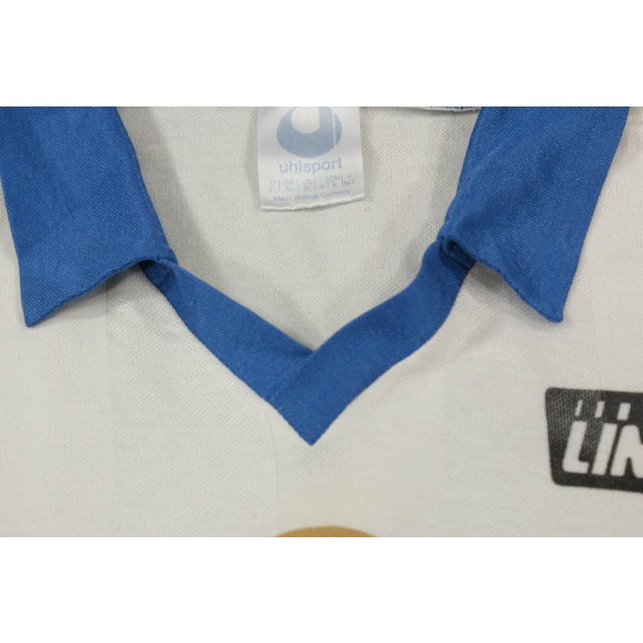 Maillot de foot vintage AJ Auxerre DUC de Bourgagne Line 7 1990 - Uhlsport - AJ Auxerre