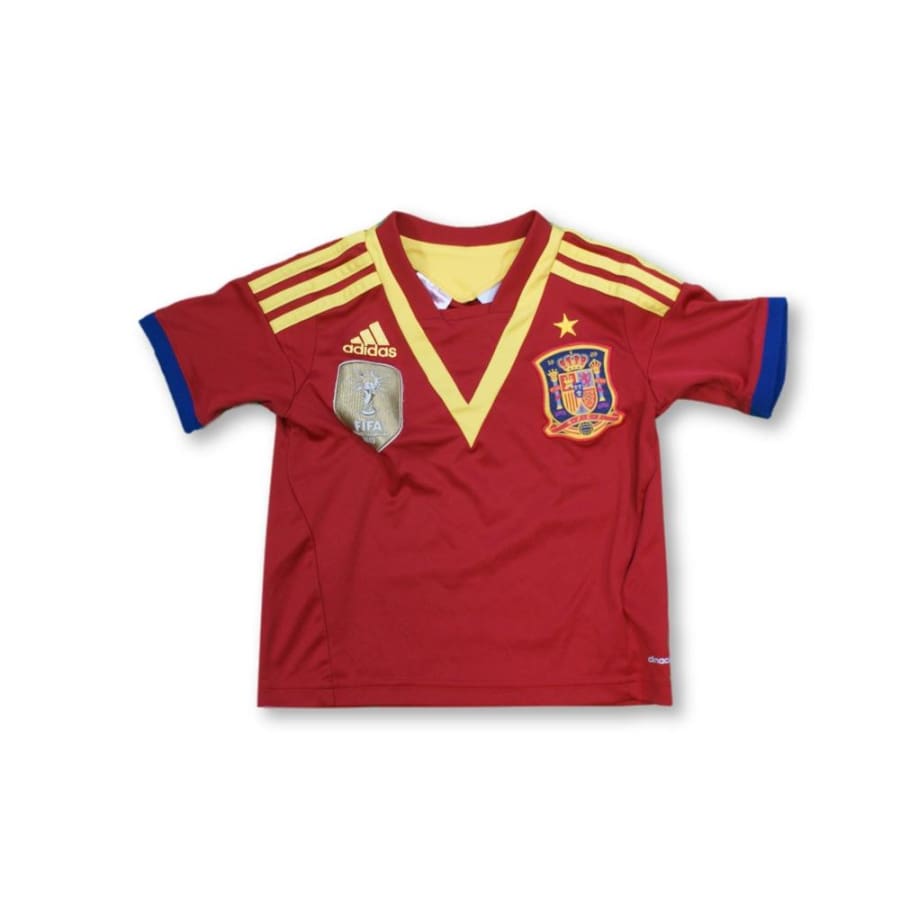 Maillot de foot vintage domicile enfant équipe dEspagne 2013-2014 - Adidas - Espagne