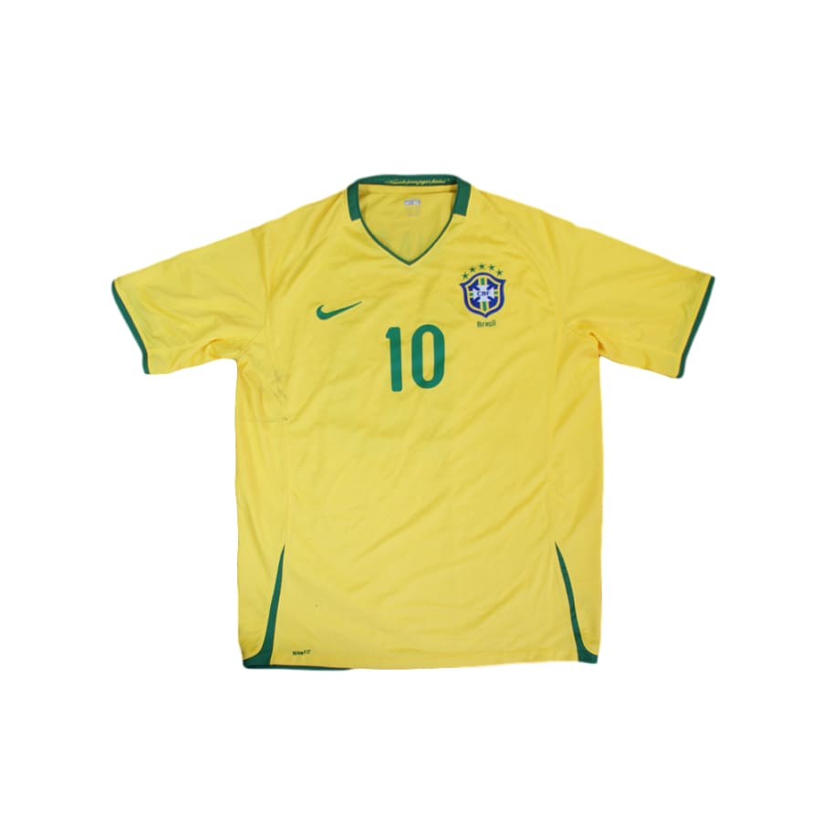 Maillot de foot vintage domicile équipe du Brésil N°10 VINNACAO 2007-2008 - Nike - Brésil