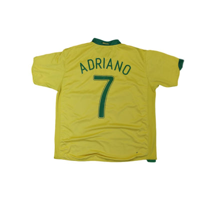 Maillot de foot vintage domicile équipe du Brésil N°7 ADRIANO 2006-2007 - Nike - Brésil