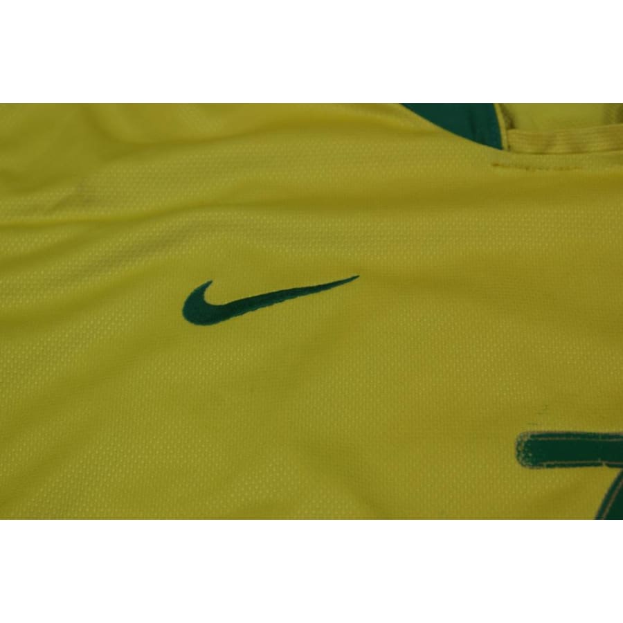 Maillot de foot vintage domicile équipe du Brésil N°7 ADRIANO 2006-2007 - Nike - Brésil