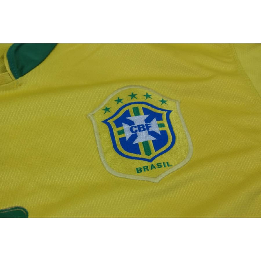 Maillot de foot vintage domicile équipe du Brésil N°7 ADRIANO 2006-2007 - Nike - Brésil