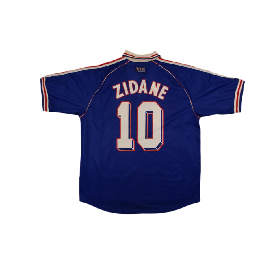 Maillot de foot vintage domicile Equipe de France N°10 ZIDANE 1998-1999 - Adidas - Equipe de France