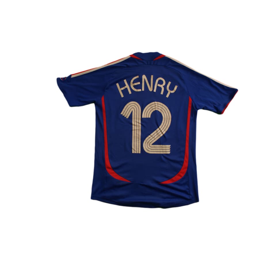 Maillot de foot vintage domicile Equipe de France N°12 HENRY 2006-2007 - Adidas - Equipe de France