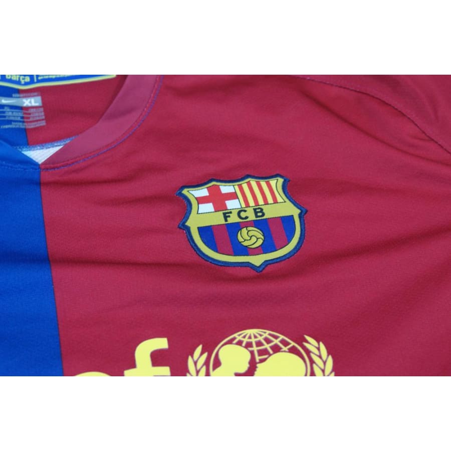 Maillot de foot vintage domicile FC Barcelone 2008-2009 - Nike - Barcelone