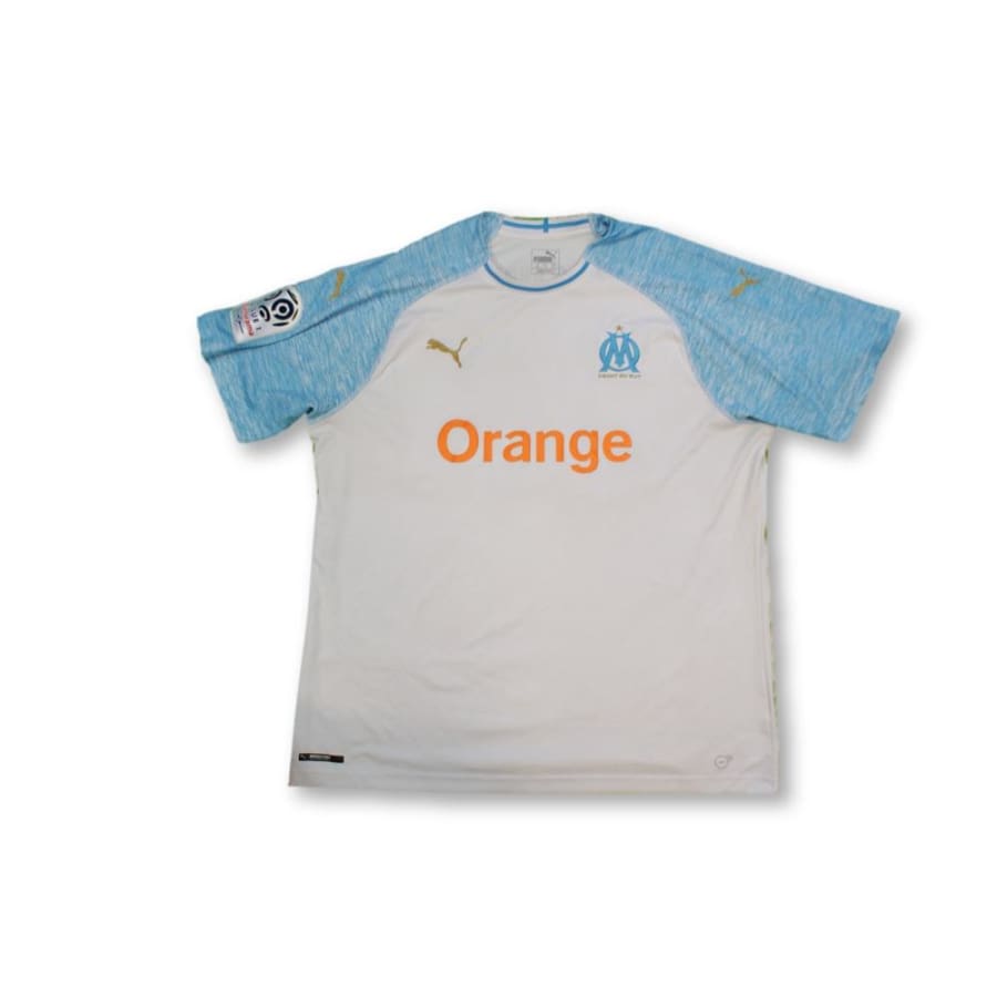 Maillot de foot vintage domicile Olympique de Marseille N°26 THAUVIN 2018-2019 - Puma - Olympique de Marseille