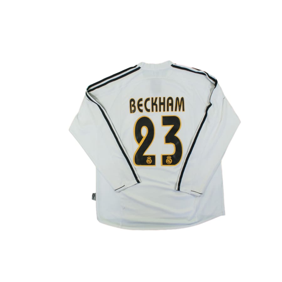 Maillot de foot vintage domicile Real Madrid CF N°23 BECKHAM 2003-2004 - Adidas - Real Madrid