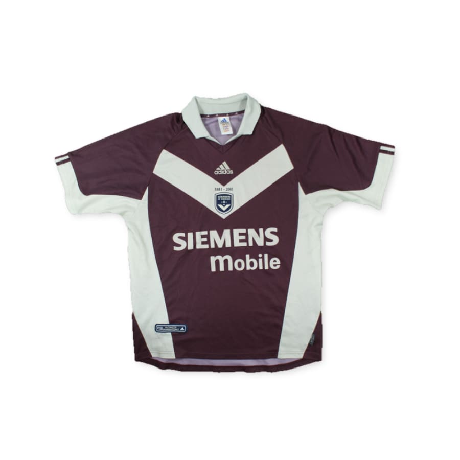 Maillot de foot vintage Girondin de Bordeaux FC extérieur 2001-2002 - Adidas - Girondins de Bordeaux