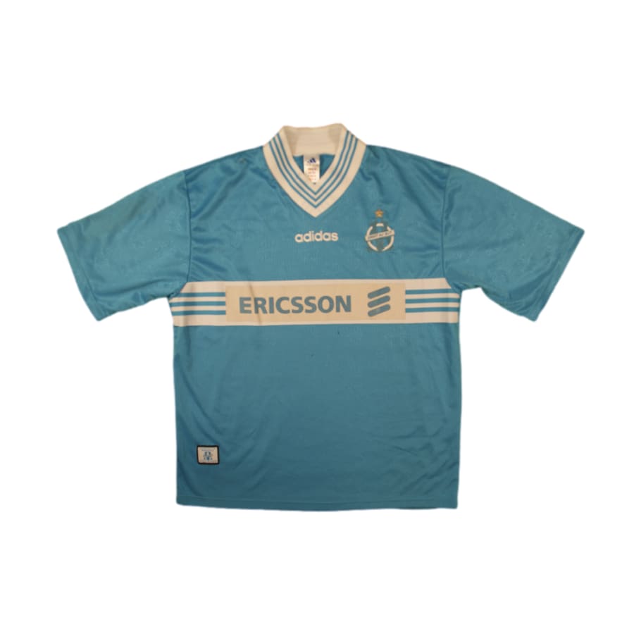 Maillot de foot vintage OM extérieur #5 L.Blanc 1997-1998 - Adidas - Olympique de Marseille