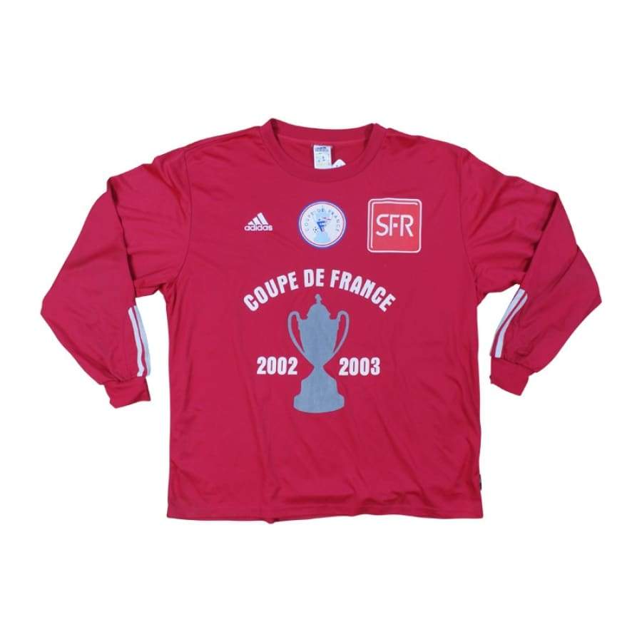 Maillot de football coupe de France n°5 2002-2003 SFR - Adidas - Coupe de France