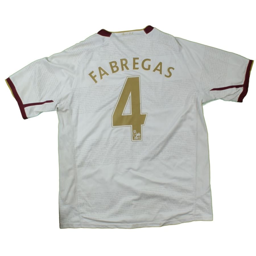 Maillot de football équipe dArsenal 2007-2008 n°4 Fabregas - Nike - Arsenal