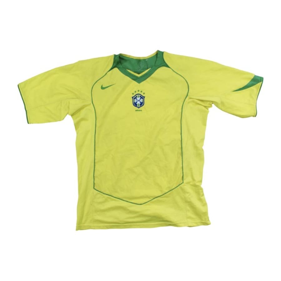 Maillot de football équipe du Brésil 2004-2006 n°11 Gaveriaux - Nike - Brésil