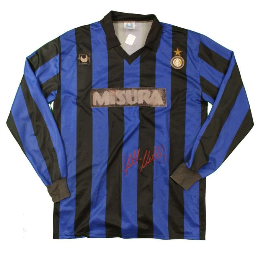 Maillot de football équipe de lInter Milan 1989-1990 n°10 - Uhlsport - Inter Milan