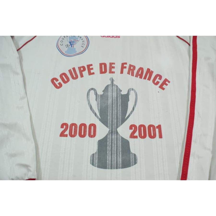 Maillot de football rétro domicile Coupe de France N°10 2000-2001 - Adidas - Coupe de France