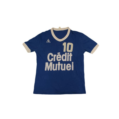 Maillot de football rétro domicile CREDIT MUTUEL N°10 années 1990 - Le coq sportif - Autres championnats