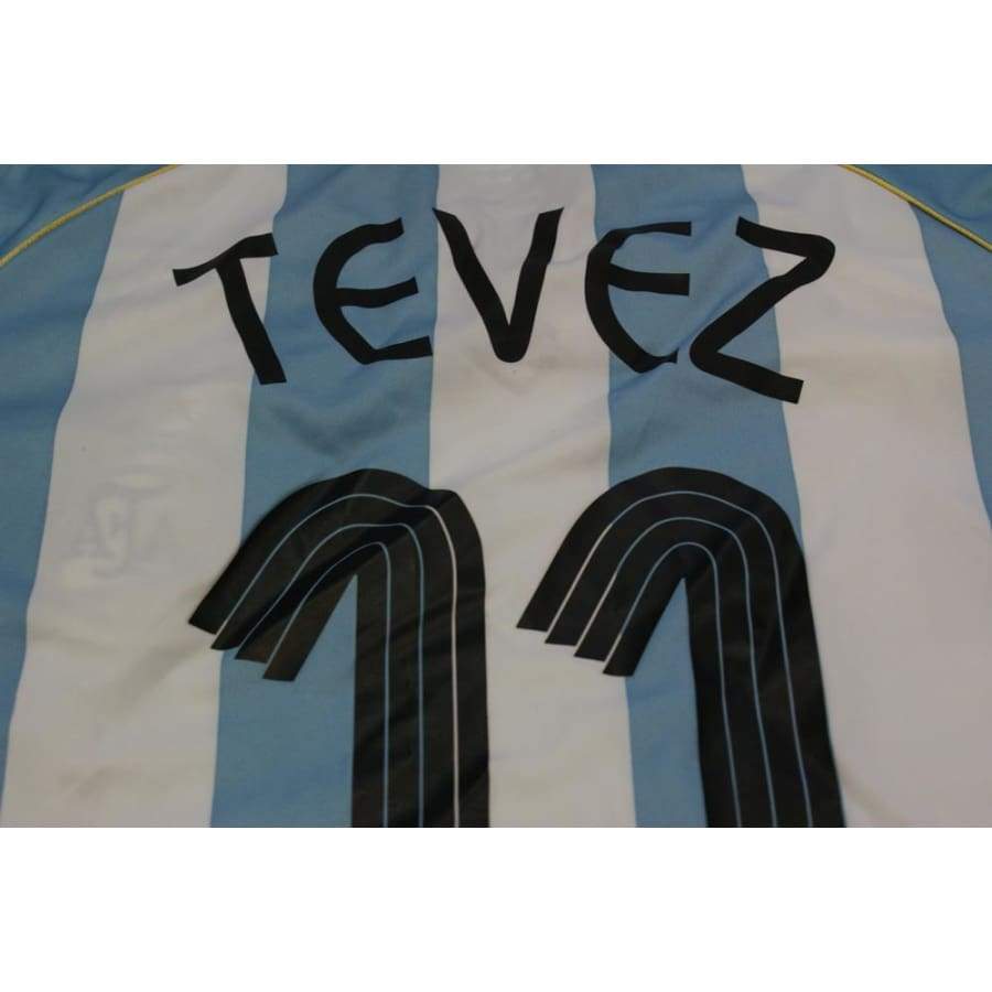 Maillot de football rétro domicile équipe dArgentine N°11 TEVEZ 2006-2007 - Adidas - Argentine