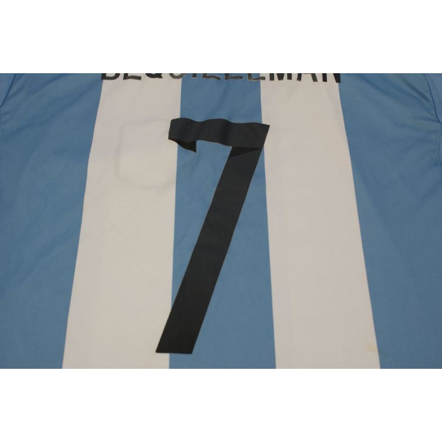 Maillot de football retro domicile équipe dArgentine N°7 Bequilleman 2011-2012 - Adidas - Argentine