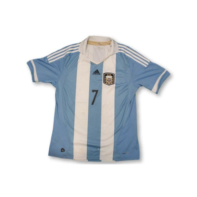 Maillot de football retro domicile équipe dArgentine N°7 Bequilleman 2011-2012 - Adidas - Argentine