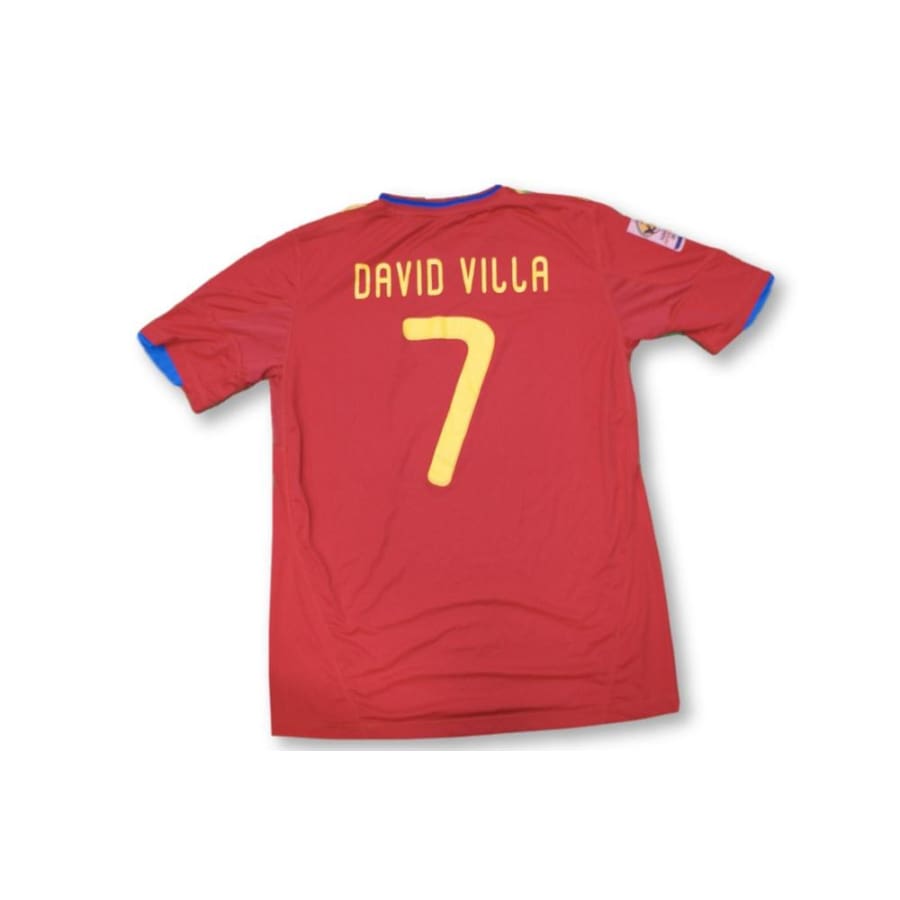 Maillot de football retro domicile équipe dEspagne N°7 DAVID VILLA 2010-2011 - Adidas - Espagne