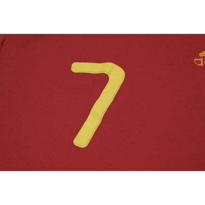 Maillot de football retro domicile équipe dEspagne N°7 DAVID VILLA 2010-2011 - Adidas - Espagne