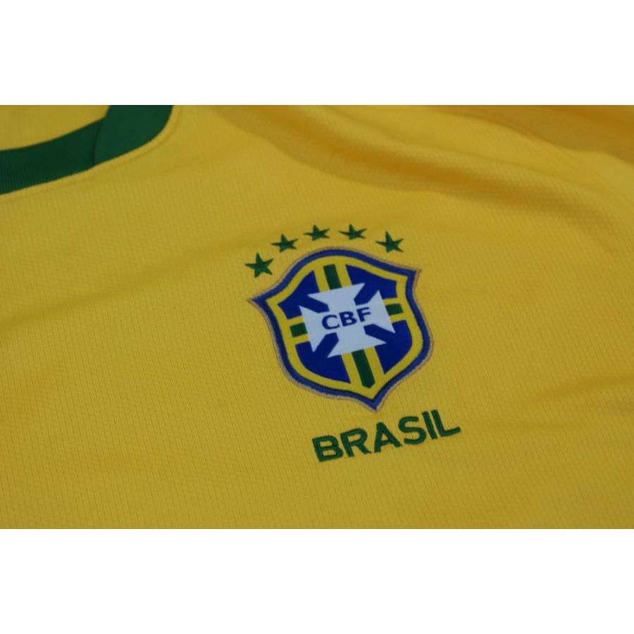 Maillot de football rétro domicile équipe du Brésil 2010-2011 - Nike - Brésil