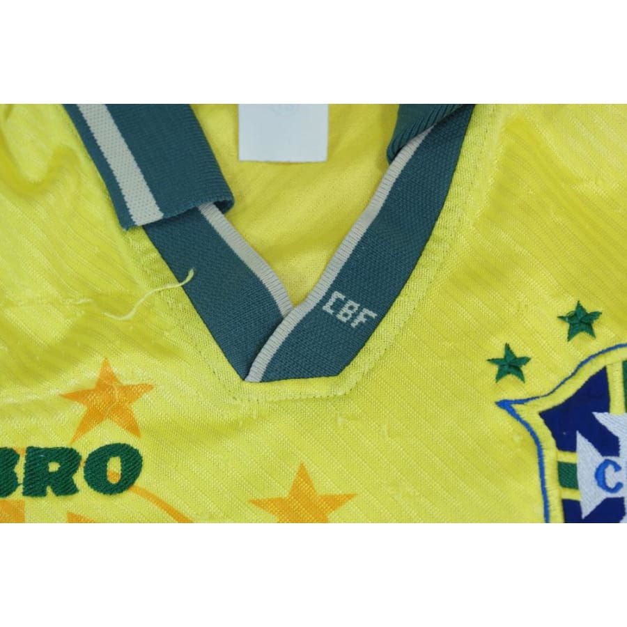 Maillot de football rétro domicile équipe du Brésil N°10 1994-1995 - Umbro - Brésil