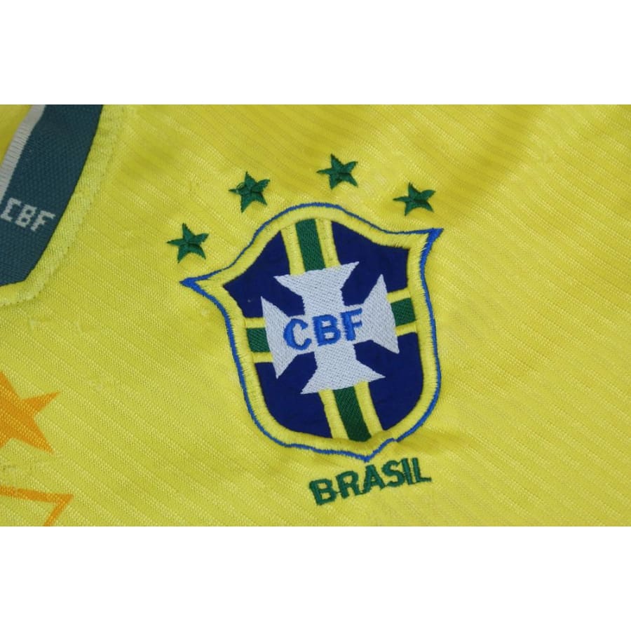 Maillot de football rétro domicile équipe du Brésil N°10 1994-1995 - Umbro - Brésil