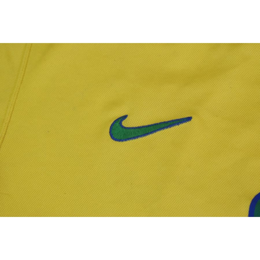 Maillot de football rétro domicile équipe du Brésil N°9 RONALDO 1998-1999 - Nike - Brésil