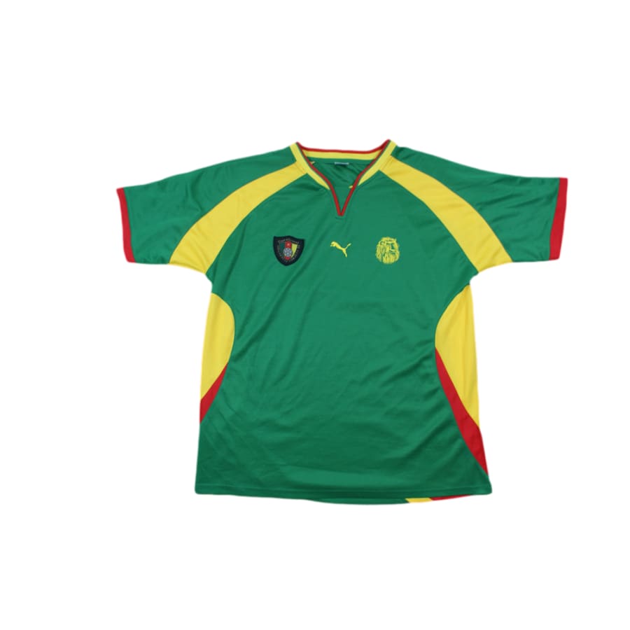 Maillot de football rétro domicile équipe du Cameroun 2000-2001 - Puma - Cameroun