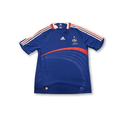 Maillot de football rétro domicile Equipe de France 2008-2009 - Adidas - Equipe de France