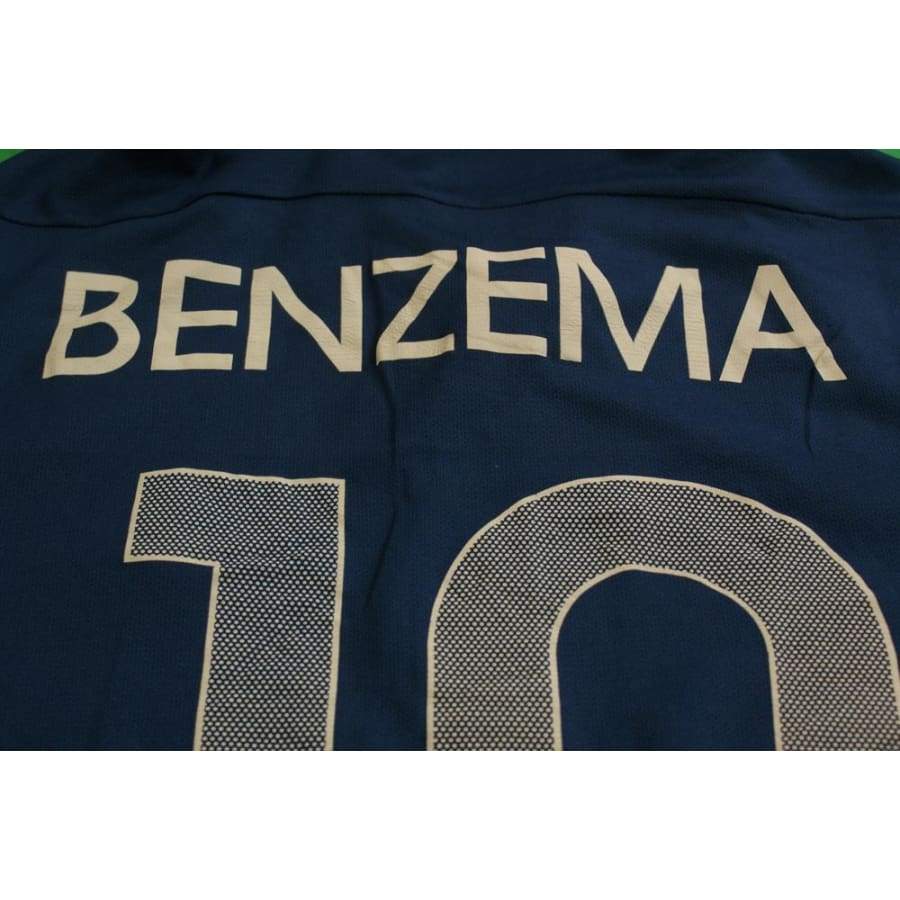 Maillot de football rétro domicile Equipe de France N°10 BENZEMA 2011-2012 - Nike - Eq