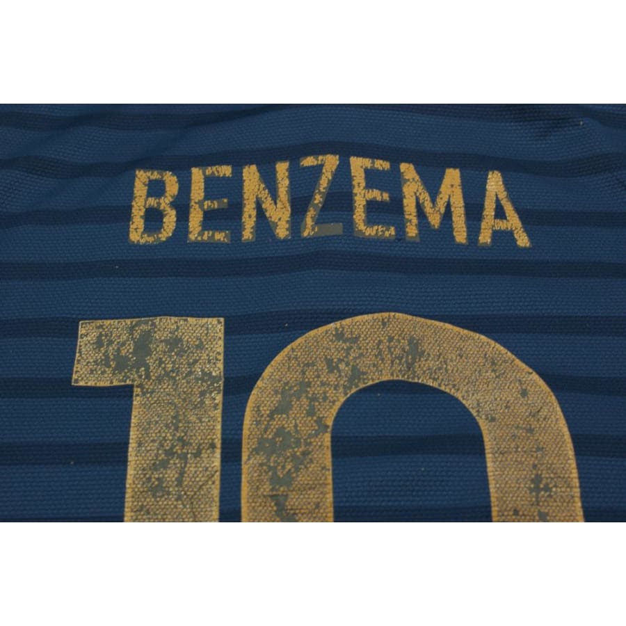 Maillot de football rétro domicile Equipe de France N°10 BENZEMA 2012-2013 - Nike - Equipe de France